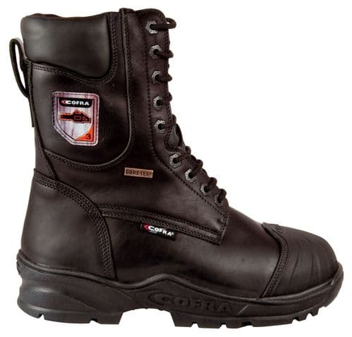Cofra Energy Mens Black Leather Gore-Tex Chainsaw Boots